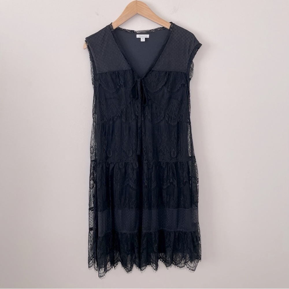 Garnet Hill V-Neck Lace Dress‎ whimsygoth romantic fairy